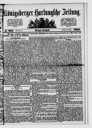 Königsberger Hartungsche Zeitung on Aug 29, 1876