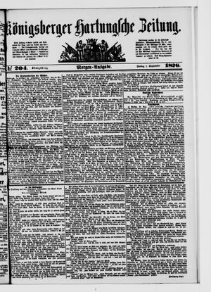 Königsberger Hartungsche Zeitung on Sep 1, 1876