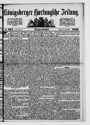 Königsberger Hartungsche Zeitung vom 24.09.1876