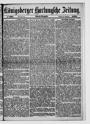 Königsberger Hartungsche Zeitung vom 25.09.1876