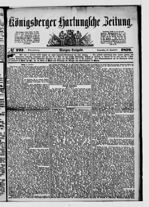 Königsberger Hartungsche Zeitung vom 28.09.1876