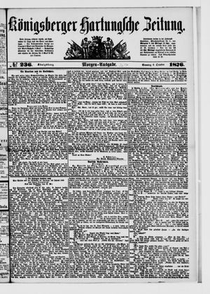 Königsberger Hartungsche Zeitung on Oct 8, 1876