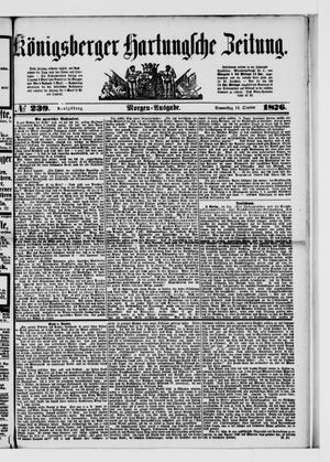 Königsberger Hartungsche Zeitung vom 12.10.1876