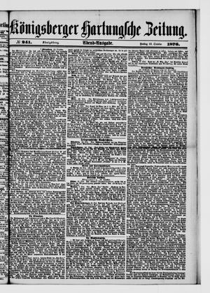 Königsberger Hartungsche Zeitung vom 13.10.1876