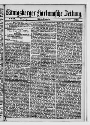 Königsberger Hartungsche Zeitung on Oct 16, 1876