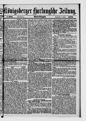 Königsberger Hartungsche Zeitung vom 21.10.1876
