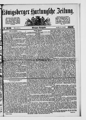 Königsberger Hartungsche Zeitung vom 24.10.1876