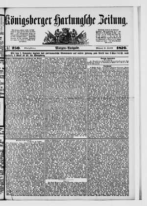 Königsberger Hartungsche Zeitung on Oct 25, 1876
