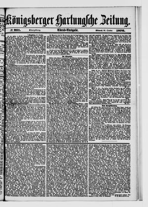 Königsberger Hartungsche Zeitung on Oct 25, 1876