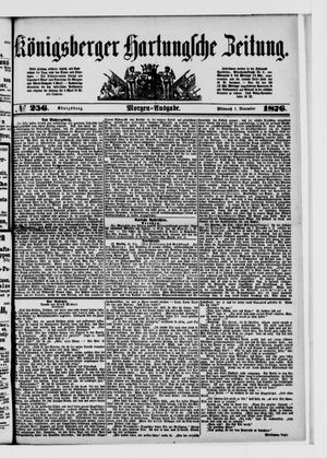 Königsberger Hartungsche Zeitung on Nov 1, 1876