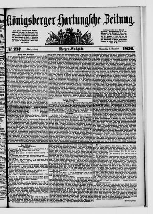 Königsberger Hartungsche Zeitung vom 02.11.1876