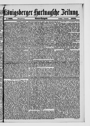 Königsberger Hartungsche Zeitung vom 07.11.1876