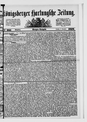 Königsberger Hartungsche Zeitung vom 14.11.1876