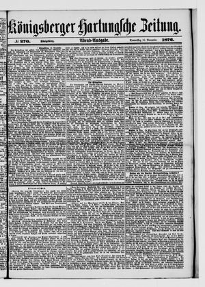 Königsberger Hartungsche Zeitung on Nov 16, 1876
