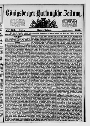 Königsberger Hartungsche Zeitung on Nov 21, 1876