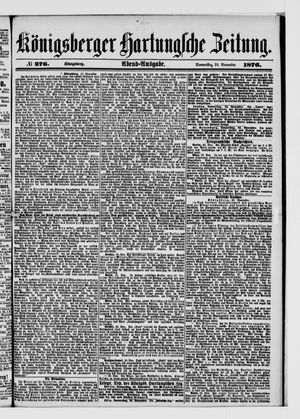 Königsberger Hartungsche Zeitung on Nov 23, 1876