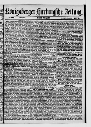 Königsberger Hartungsche Zeitung vom 24.11.1876