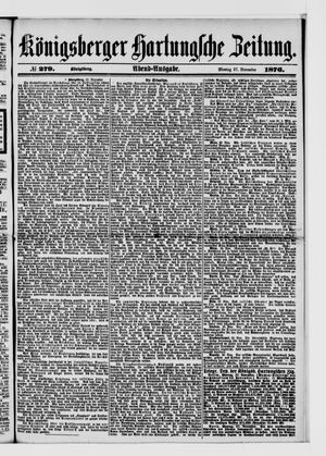 Königsberger Hartungsche Zeitung vom 27.11.1876