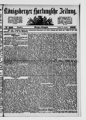 Königsberger Hartungsche Zeitung vom 28.11.1876