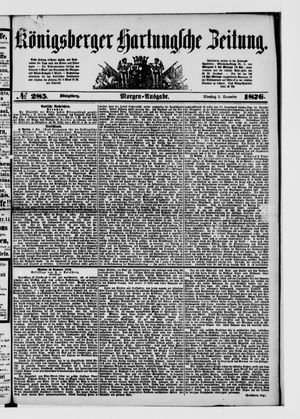 Königsberger Hartungsche Zeitung vom 05.12.1876