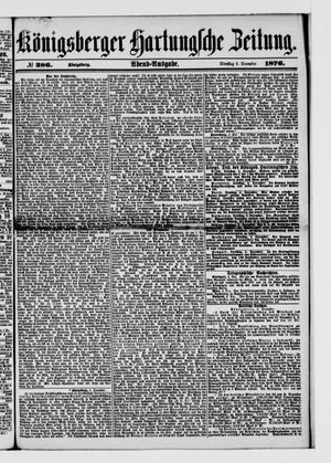 Königsberger Hartungsche Zeitung vom 05.12.1876