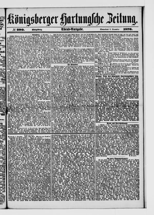 Königsberger Hartungsche Zeitung vom 09.12.1876