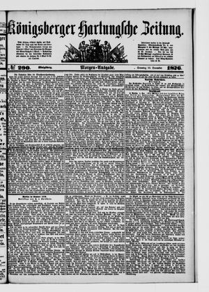 Königsberger Hartungsche Zeitung on Dec 10, 1876