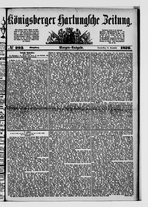 Königsberger Hartungsche Zeitung vom 14.12.1876