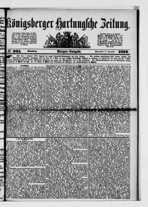 Königsberger Hartungsche Zeitung vom 16.12.1876