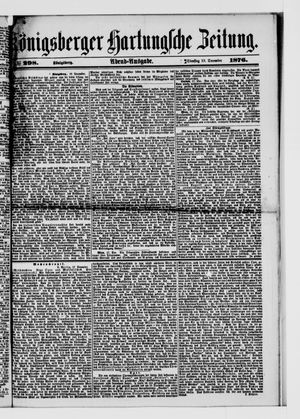 Königsberger Hartungsche Zeitung vom 19.12.1876