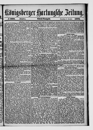 Königsberger Hartungsche Zeitung on Dec 21, 1876