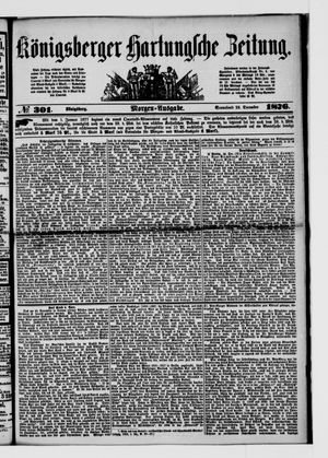 Königsberger Hartungsche Zeitung vom 23.12.1876
