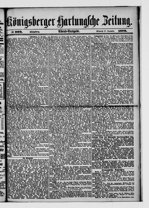Königsberger Hartungsche Zeitung vom 27.12.1876