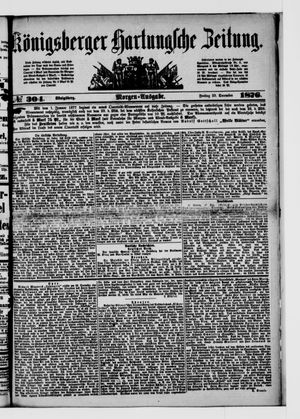 Königsberger Hartungsche Zeitung vom 29.12.1876