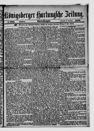 Königsberger Hartungsche Zeitung vom 30.12.1876