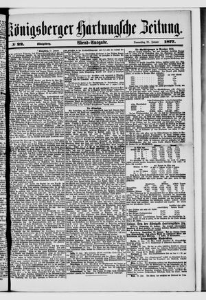 Königsberger Hartungsche Zeitung on Jan 25, 1877