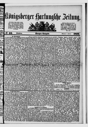 Königsberger Hartungsche Zeitung vom 07.02.1877