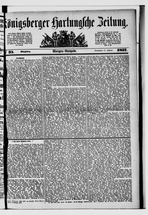 Königsberger Hartungsche Zeitung vom 10.02.1877