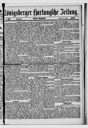 Königsberger Hartungsche Zeitung on Feb 12, 1877