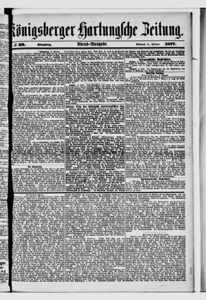 Königsberger Hartungsche Zeitung on Feb 14, 1877