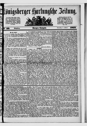 Königsberger Hartungsche Zeitung on Feb 15, 1877