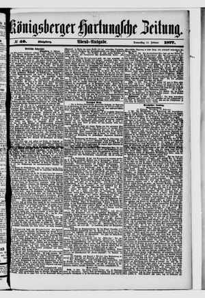 Königsberger Hartungsche Zeitung on Feb 15, 1877
