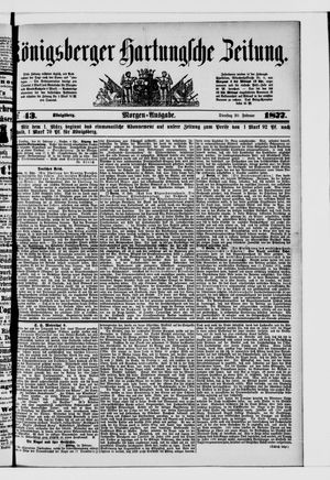 Königsberger Hartungsche Zeitung on Feb 20, 1877