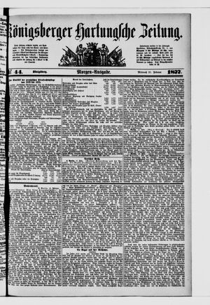 Königsberger Hartungsche Zeitung vom 21.02.1877