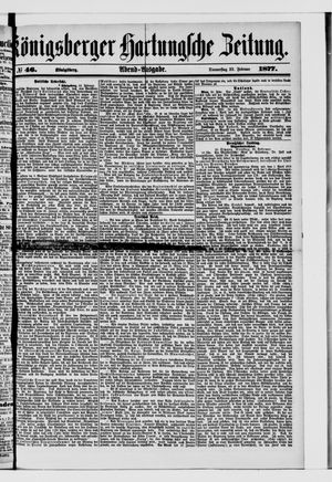 Königsberger Hartungsche Zeitung on Feb 22, 1877