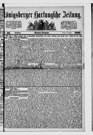 Königsberger Hartungsche Zeitung on Feb 23, 1877