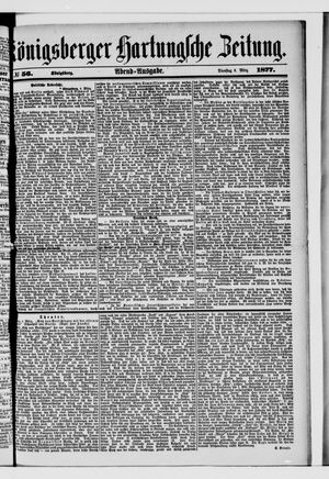 Königsberger Hartungsche Zeitung on Mar 6, 1877
