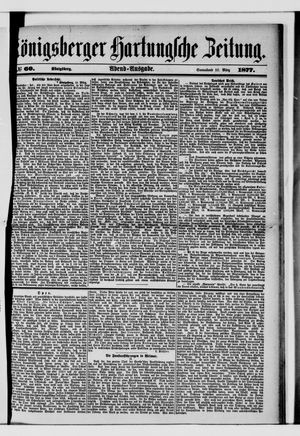 Königsberger Hartungsche Zeitung vom 10.03.1877