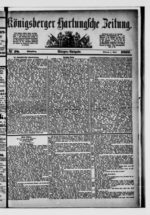 Königsberger Hartungsche Zeitung on Apr 4, 1877