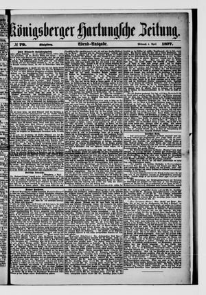 Königsberger Hartungsche Zeitung vom 04.04.1877